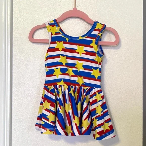 Dot Dot Smile | Dresses | Dot Dot Smile 62m Stars And Stripes Patriotic  Super Hero Dress Cool Slinky | Poshmark
